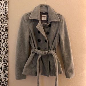 Old Navy grey pea coat